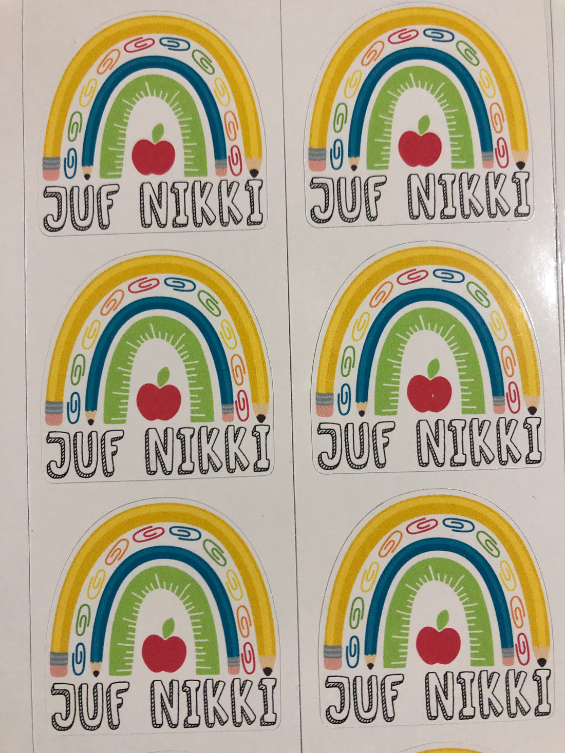 Juf-/meester Stickers