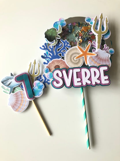 Cupcake Topper Oceaan (6 stuks)